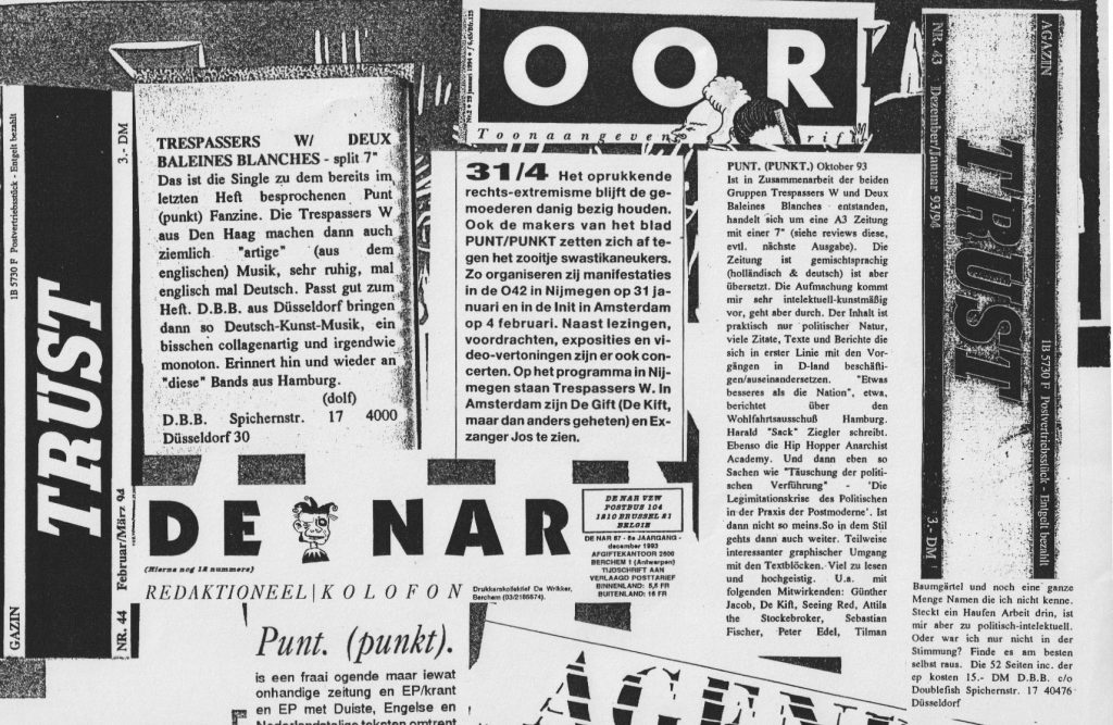 Punt. Punkt (1993). Oor, 23/1/94 Trust, £94, december/januari ‘93/94