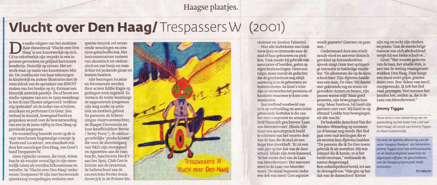 Vlucht over Den Haag, Trespassers W (2001), Jimmy Tigges, Den Haag Centraal, 20/12/2018