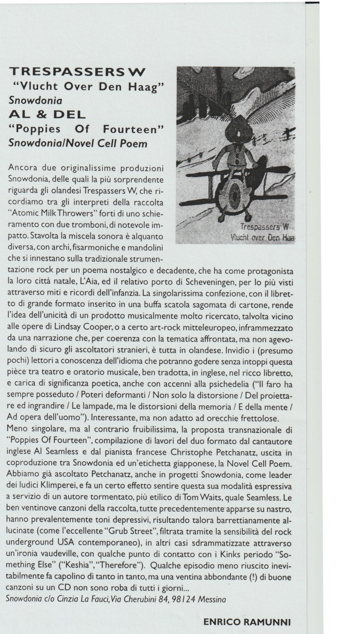 Enrico Ramunni, Rockerilla # 247, maart 2001